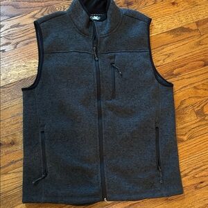 Men's dark Gray Fleece Vest